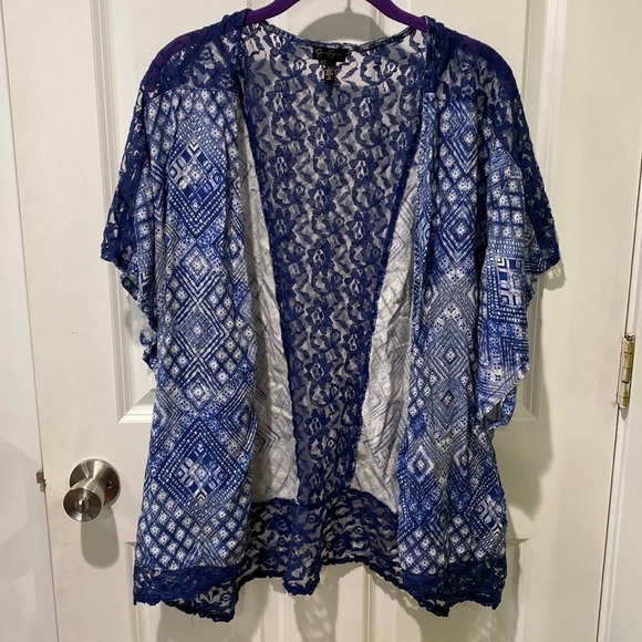 Jessica Simpson Lace Kimono EUC - Picture 2 of 10